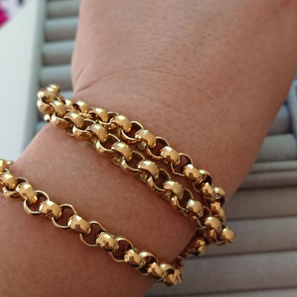 Monet Long Rolo Chain Necklace 36" - Picture 3 of 12